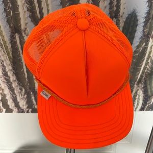 Neon orange Coal trucker hat